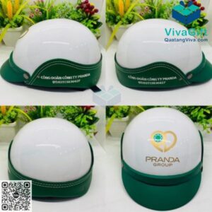 Mũ Bảo Hiểm Nửa Đầu BH010-5 Nhựa ABS In Logo