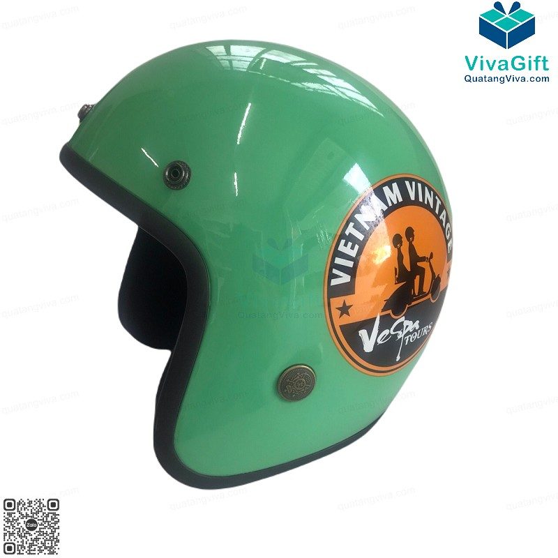Nón Bảo Hiểm 3/4 Sơn Bóng BH016-7 3