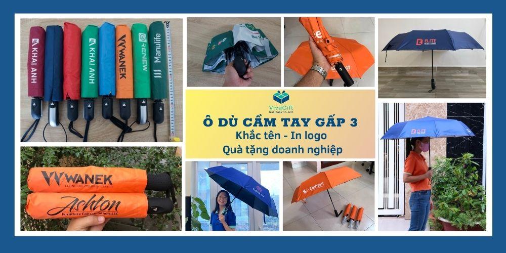 Ô Dù Cầm Tay Gấp 3