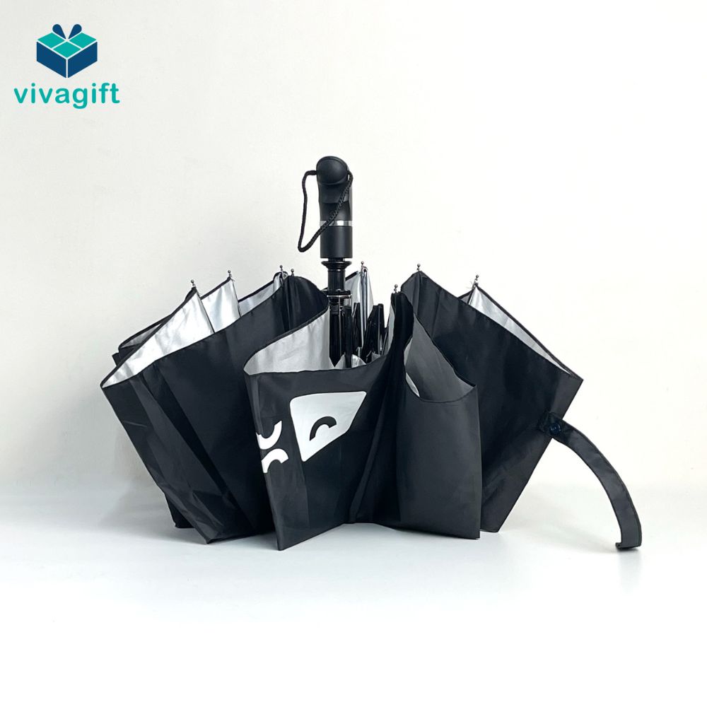 Ô Dù Cầm Tay Gấp 3 Tự Động 1 Chiều D010 R=58cm - Quatangviva.com