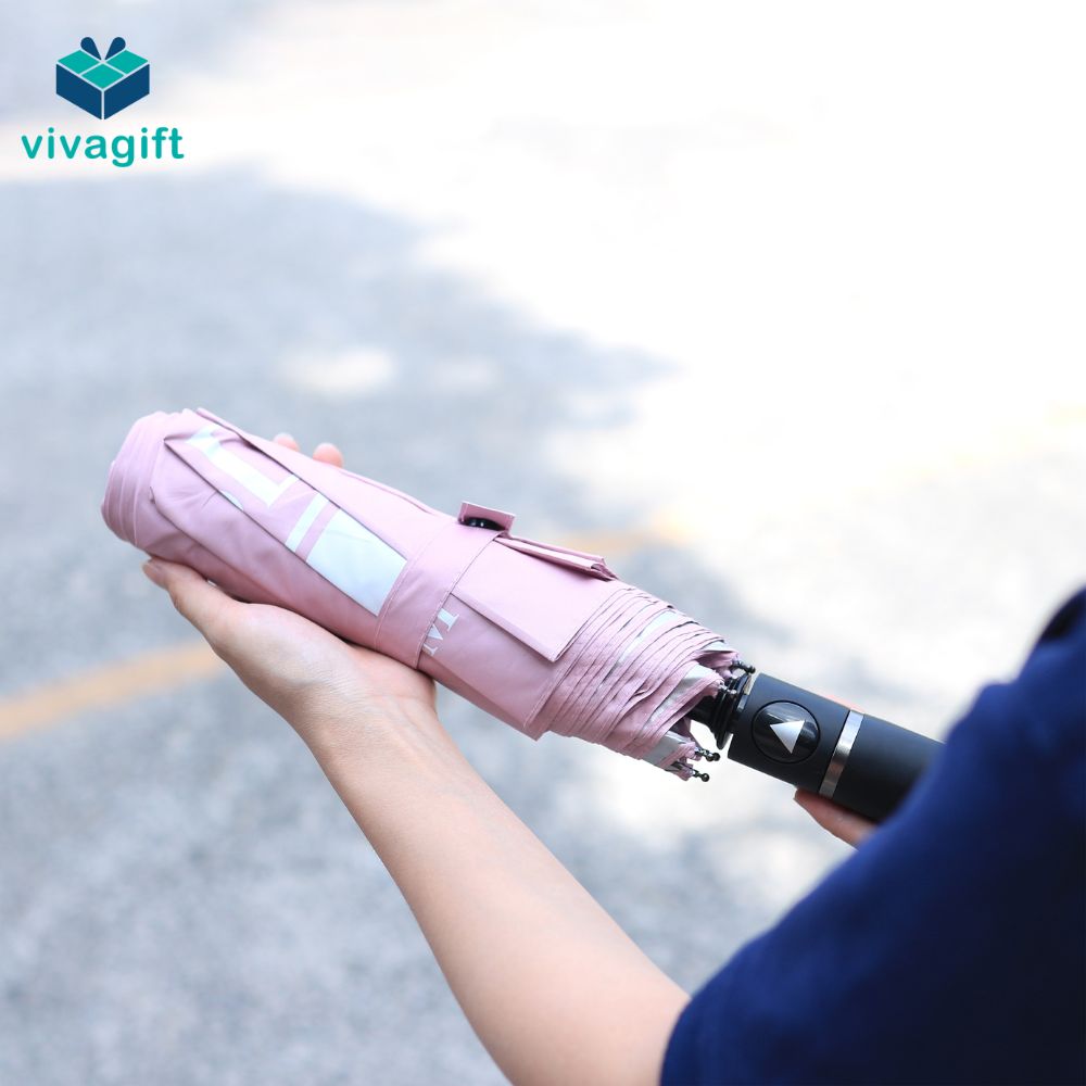 Ô Dù Cầm Tay Gấp 3 Tự Động 1 Chiều D010 R=58cm - Quatangviva.com