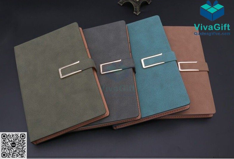 Sổ Tay Dán Gáy Có Khóa Nam Châm B100 4