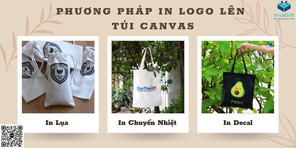 Các phương pháp in logo lên túi canvas