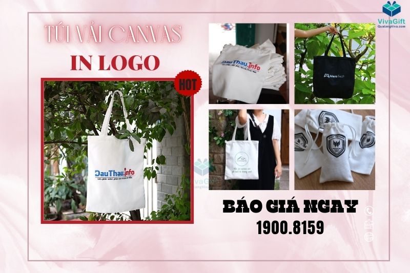 Cung Cấp Túi Vải Canvas In Logo Theo Yêu Cầu, Giá Rẻ