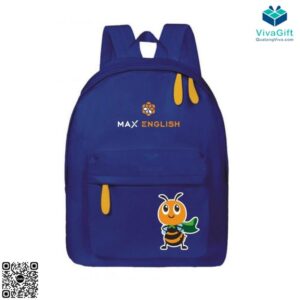 Balo Trẻ Em Màu Xanh BL128 In Logo