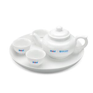Bộ Ấm Chén Minh Long A001_01357200003 0.35 L - Jasmine - Trắng