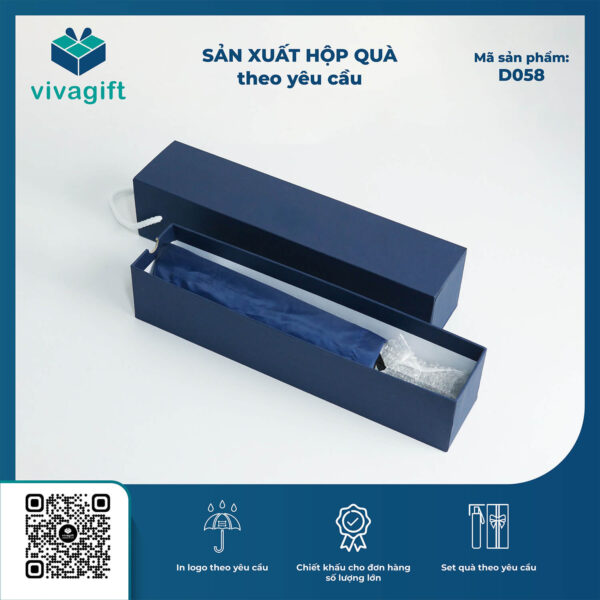 Ô Dù Gấp 3 Tự Động 2 Chiều Cán Nhựa D058 12 Kèo - Quatangviva.com