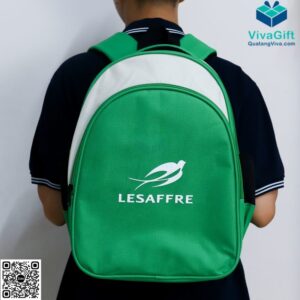 Balo Học Sinh Cấp 1 Màu Xanh BL137 In Logo 6