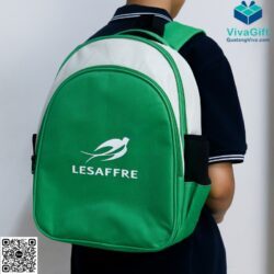 Balo Học Sinh Cấp 1 Màu Xanh BL137 In Logo – Quatangviva.com