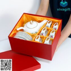 GiftSet Bộ Ấm Trà Bát Tràng GS156 In Logo – Quatangviva.com