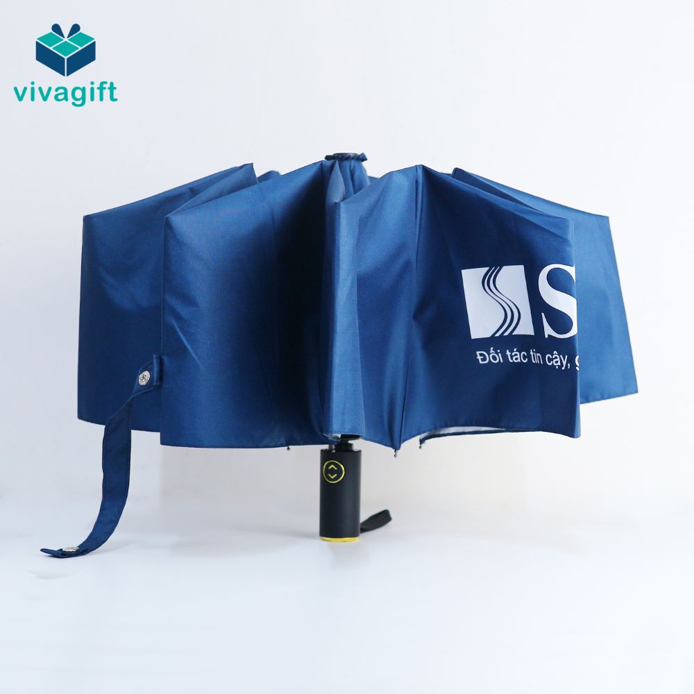 Dù Cầm Tay Gấp 3 Tự Động 2 Chiều 8 Kèo R=58cm D059 - Quatangviva.com