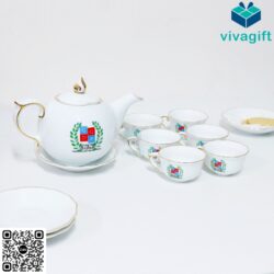 GiftSet Bộ Ấm Trà Bát Tràng GS156 In Logo – Quatangviva.com