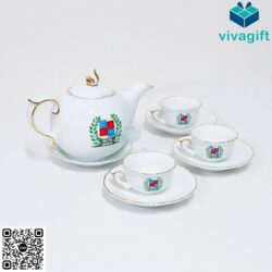 GiftSet Bộ Ấm Trà Bát Tràng GS156 In Logo – Quatangviva.com