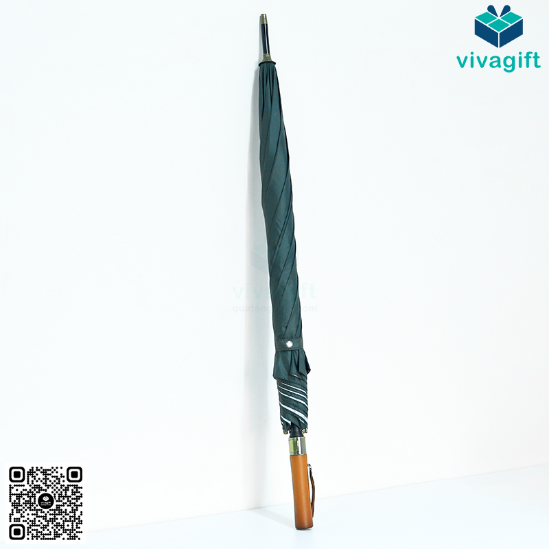 Dù Thẳng Poly Cán Gỗ R=75cm D054 10