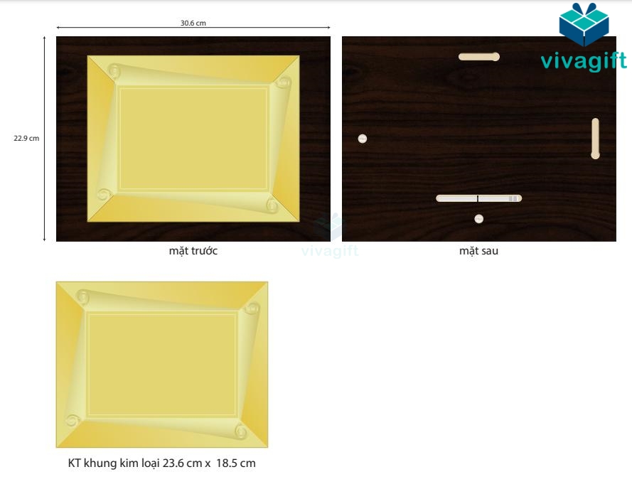 Bảng Vinh Danh Gỗ Đồng BVD-103Bảng Vinh Danh Gỗ Đồng BVD-103 1