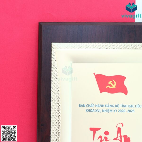 Bảng Vinh Danh Gỗ Đồng Tri Ân BVD-102 6