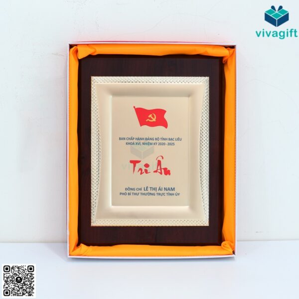 Bảng Vinh Danh Gỗ Đồng Tri Ân BVD-102 2