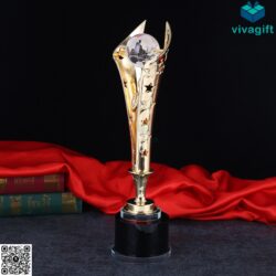 Cúp vinh danh kim loại CVD-K305 – Quatangviva.com