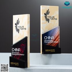 Cup Vinh Danh Pha Lê Màu CVD-P205 – Quatangviva.com