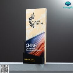 Cup Vinh Danh Pha Lê Màu CVD-P205 – Quatangviva.com