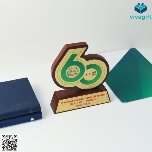 Kỷ Niệm Chương Gỗ Đồng Số 60 Năm KN-D307 4