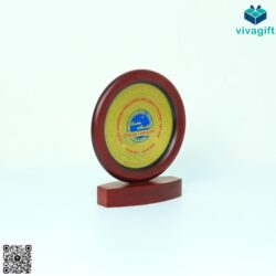Kỷ Niệm Chương Gỗ Đồng Tròn KN-D303 – Quatangviva.com