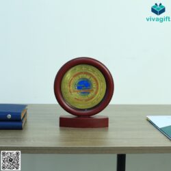 Kỷ Niệm Chương Gỗ Đồng Tròn KN-D303 – Quatangviva.com