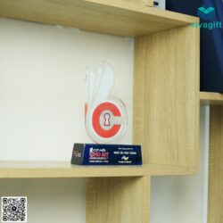 Kỷ Niệm Chương Pha Lê Biểu Tượng Ok KN-P203 _ Quatangviva.com