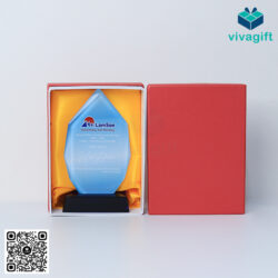 Kỷ Niệm Chương Pha Lê Chóp Đỉnh Núi KN-P208 _ Vivagift