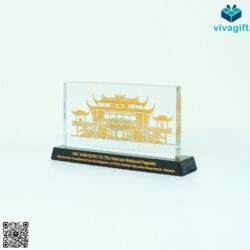 Kỷ Niệm Chương Pha Lê Chữ Nhật Ngang KN-P202 – Quatangviva.com