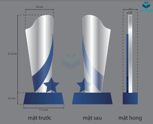 Kỷ Niệm Chương Pha Lê KN-P213