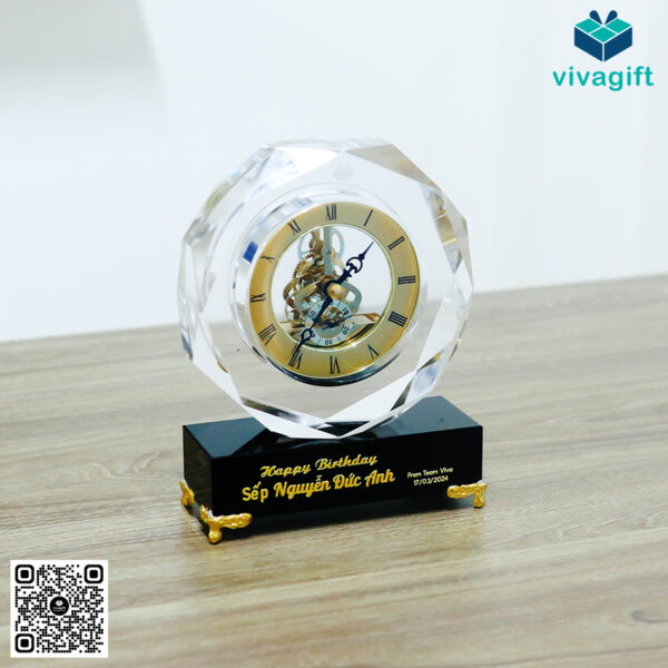 Đồng Hồ Để Bàn Pha Lê DH-B102 - Hình ảnh 5
