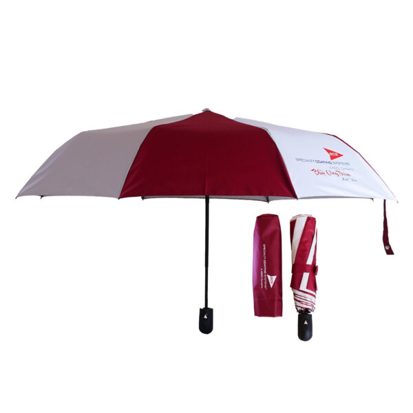 Ô Dù Cầm Tay Gấp 3 Tự Động 1 Chiều R=55cm 8 Kèo D011