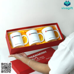 Set quà tặng GS170 Set 3 ly Minh Long quai C_vivagift