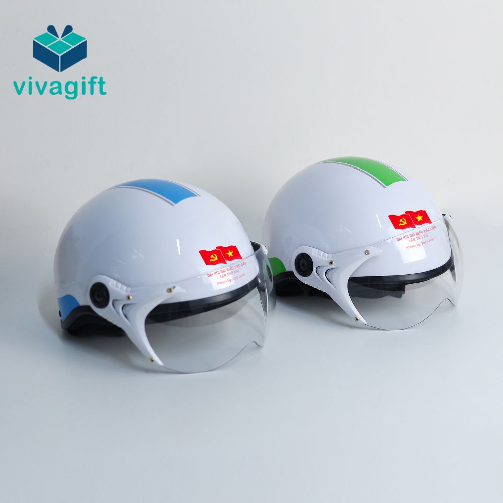 Các sản phẩm mũ bảo hiểm có in logo chất lượng tại Viva