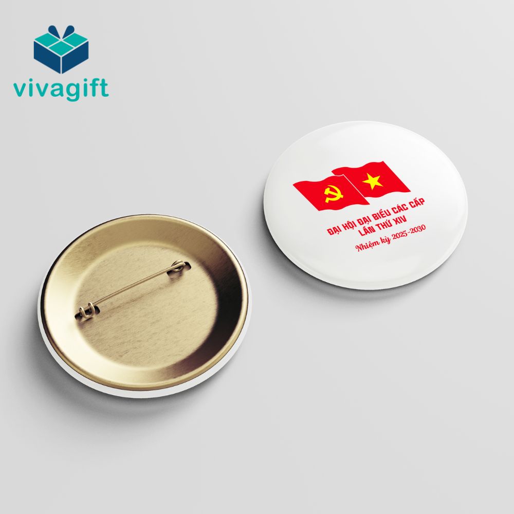 Huy hiệu cài áo cao cấp cho đại hội Đảng