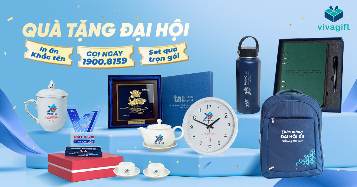15+ Quà Tặng Đại Hội Đảng 2025-2030 (XIV) ý nghĩa - Chỉ từ 40k - Quà tặng Viva