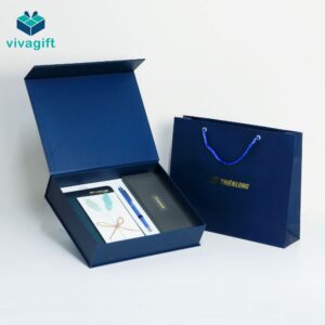 Set Quà Tặng Bút Bizner, Sổ Tay, Thiệp, Hộp Đựng Cao Cấp GSB2025 - Quà Tặng Viva
