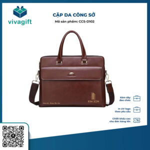 Cặp Da Nam Công Sở CCS-D102 Cao Cấp - Quà Tặng Viva