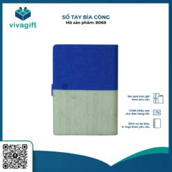 Sổ Tay Bìa Còng Gập 2 B069  – Quà tặng Viva